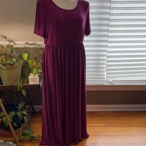 Purple maxi dress